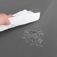 Скатерть на стол гиб. стекло Dekorelle 100х60см серое толщ. 0,8 мм