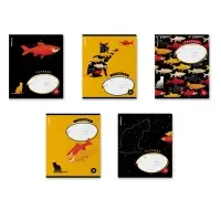 Тетрадь 24л кл ErichKrause "Fish and Cat", обл.мел.кар., МИКС