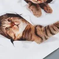 Наклейка интерьерная 3D на стену TAKE IT EASY &laquo;Три котика&raquo;, 60&times;40 см, детская, влагостойкая, ПВХ