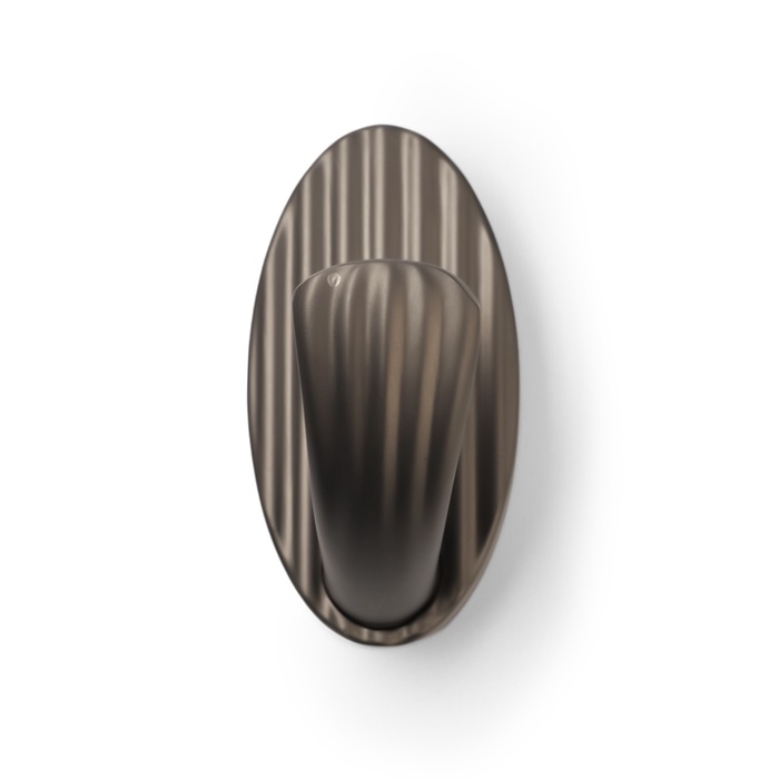 Крючок мебельный CAPPIO SEA, однорожковый, цинк, цвет графит