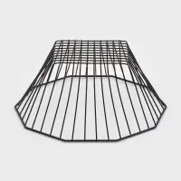 Корзинка - ваза для фруктов «Квадраты», 29×11.5 см, чёрная Корзинка - ваза для фруктов «Квадраты», 29×11.5 см, чёрная