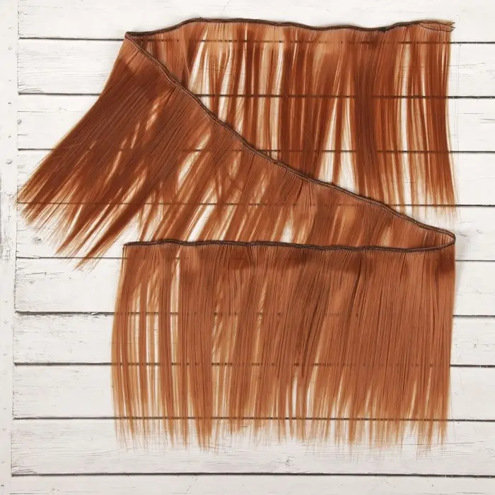 Волосы - тресс для кукол &laquo;Прямые&raquo; длина волос: 15 см, ширина:100 см, цвет № 30