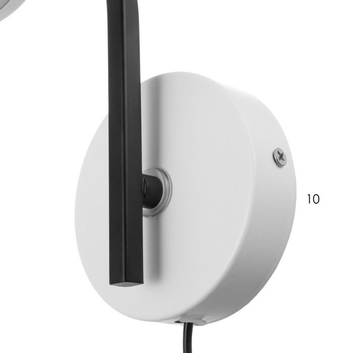 Бра с выключателем на проводе "Пиатти" LED 12Вт 4000К белый 15х26х16см