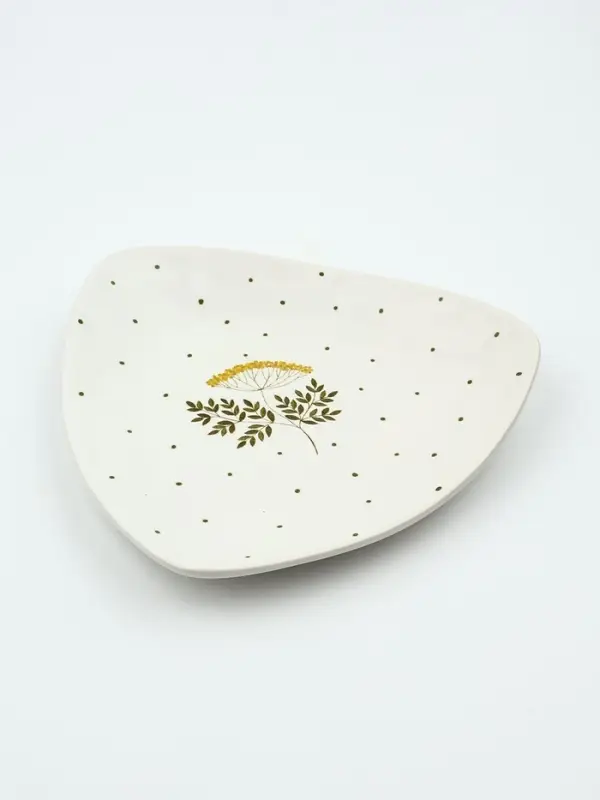 Тарелка керамическая плоская &laquo;Флора&raquo;, 18&times;18 см, Dolce Ceramo