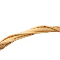Корзина плетёная для хранения Natu, с ручкой, лоза, цвет медовый, набор 2 шт.