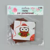 Ёлочная игрушка из фетра &laquo;Сова в новогодней шапочке&raquo;, своими руками