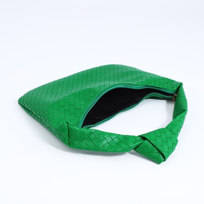 Сумка-багет на молнии, цвет зелёный Сумка-багет на молнии, цвет зелёный