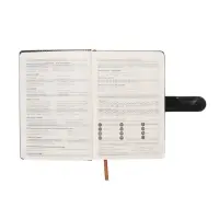 Ежедневник недатированный формат А5, с хлястиком, 112л, линия, пвх, Классика Черный Ежедневник недатированный формат А5, с хлястиком, 112л, линия, пвх, Классика Черный