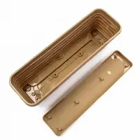 Ящик балконный для цветов, 12 л, 60&times;18&times;16 см, пластиковый, тёмно-бежевый