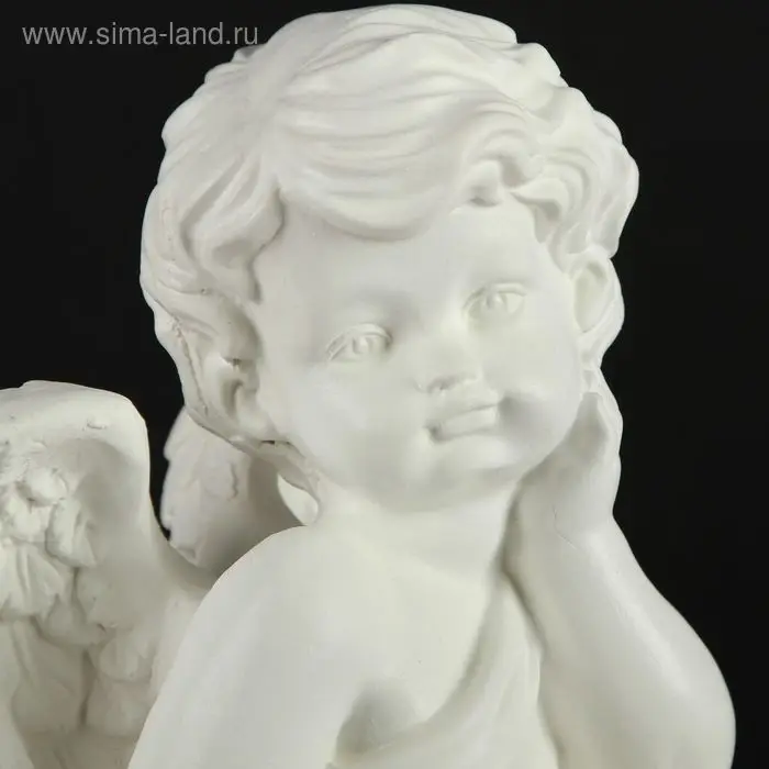 Светящаяся фигура гипс &laquo;Ангел сидя на колонне&raquo;, 17&times;51&times;16 см