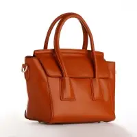 Сумка женская мессенджер на магните, 35&times;15&times;23 см, рыжая