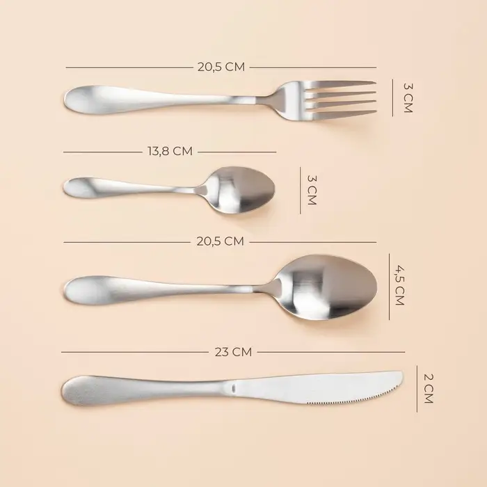 Набор столовых приборов SL Home &laquo;Классик&raquo;, 24 предмета, в коробке, нержавеющая сталь, серебристый