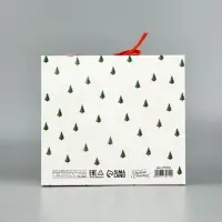Коробка подарочная новогодняя складная двухсторонняя &laquo;С Новым годом&raquo;, 20&times;18&times;5 см, Новый год