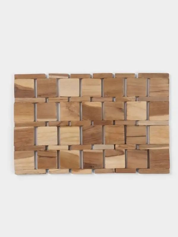 Коврик из тикового дерева, 30&times;20&times;0.7 см