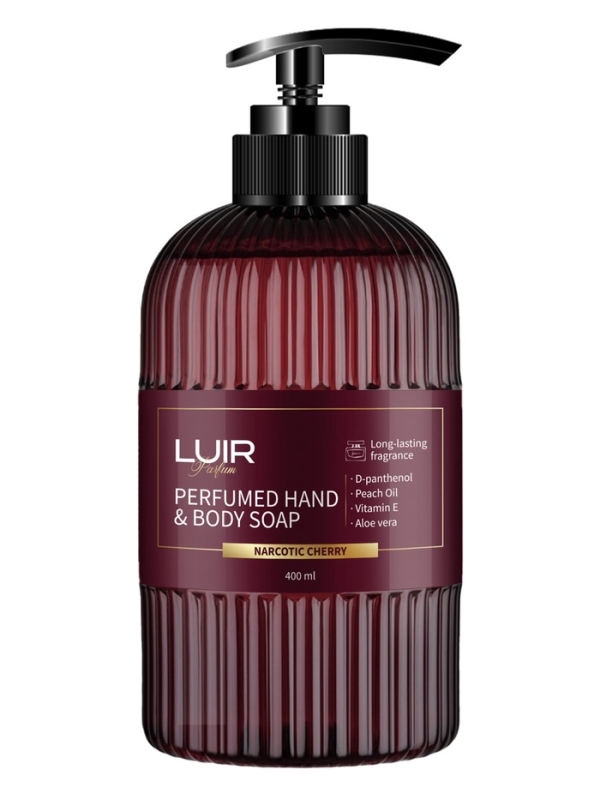 Мыло для рук и тела Luir парфюмированное narcotic cherry, 400 мл