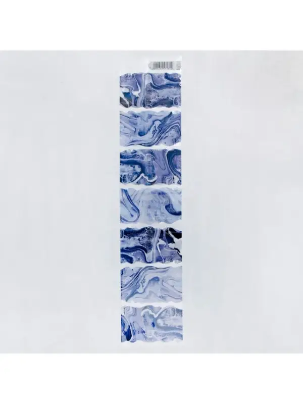 Термонаклейки на 7 яиц &laquo;Мрамор&raquo; на пасху, 7,3 х 34,2 см.