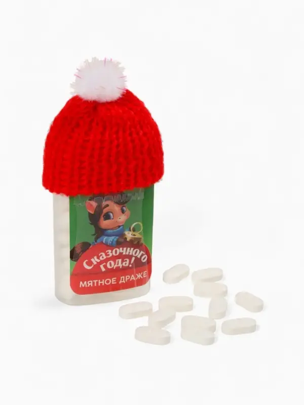 Конфеты драже в банке &laquo;Сказочного года&raquo;, с витамином С, мята, 18 г