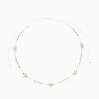 Чокер "Морской мир" звезда, жемчуг, цвет белый в золоте