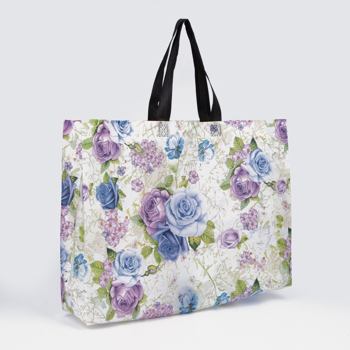 Сумка хозяйственная без застёжки, цвет белый/разноцветный Сумка хозяйственная без застёжки, цвет белый/разноцветный