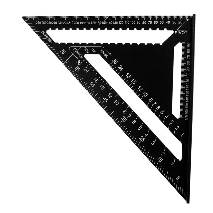 Универсальный кровельный угольник ТУНДРА, алюминий, с внутренней шкалой, 300 мм Универсальный кровельный угольник ТУНДРА, алюминий, с внутренней шкалой, 300 мм