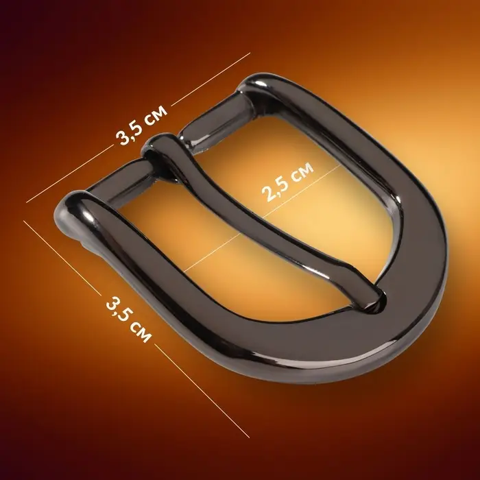 Пряжка для ремня, 3.5×3.5 см, 25 мм, цвет чёрный никель Пряжка для ремня, 3.5×3.5 см, 25 мм, цвет чёрный никель