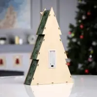 Светодиодная фигура &laquo;Олень с подарками&raquo; 20&times;30&times;5.5 см, дерево, от батареек AАAx2, свечение тёплое белое