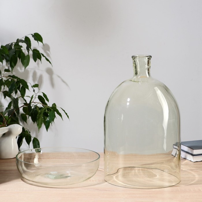 Ваза  Ваза "Мини-флорариум"  h=45 см d=25,5 см, диам.отвер=4,5 см, V=16л, диам.блюда=28  (2289)