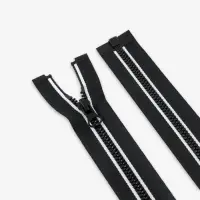 Молния &laquo;Трактор&raquo;, №5, разъёмная, замок автомат, 60 см, декоративная, чёрная