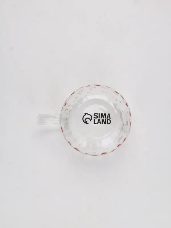 Кружка стеклянная «Сердечки», 350 мл