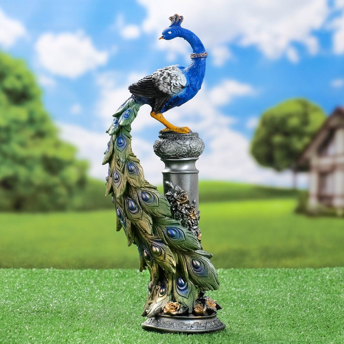 Садовая фигура  Садовая фигура "Павлин" 42х13х11см