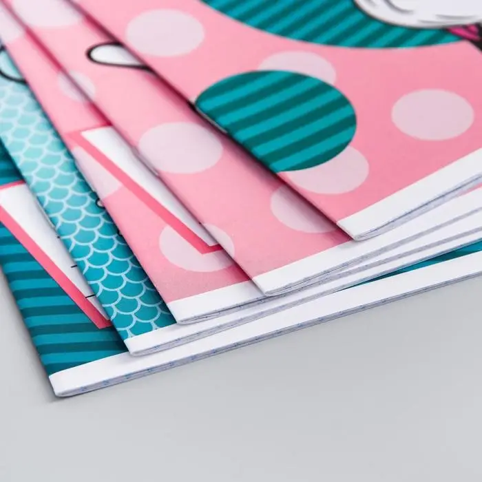 Тетрадь в клетку 12 листов, 5 видов МИКС, обложка мелованный картон, &laquo;Минни Маус&raquo;