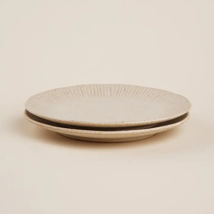 Тарелки SL Home &laquo;Виенто&raquo;, d=23 см, набор 2 шт., керамика, бежевые