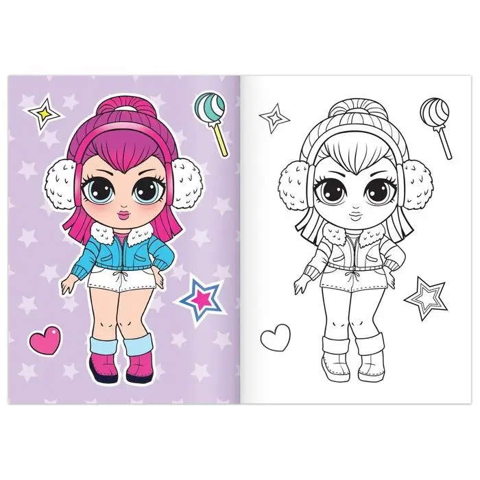 Раскраска «WOW Girls. Модные девчонки», формат А5, 12 стр. Раскраска «WOW Girls. Модные девчонки», формат А5, 12 стр.