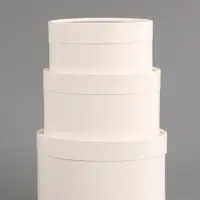 Набор подарочных коробок 3 в 1, завальцованные, белый, 20&times;12 - 18&times;10 - 16&times;8 см