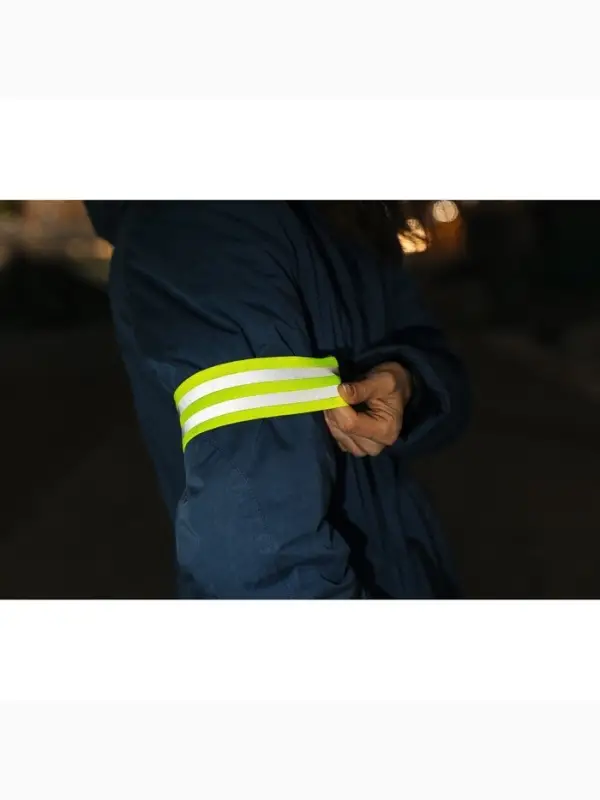 Светоотражающая лента-резинка, 50 мм, 10 &plusmn; 1 м, цвет салатовый