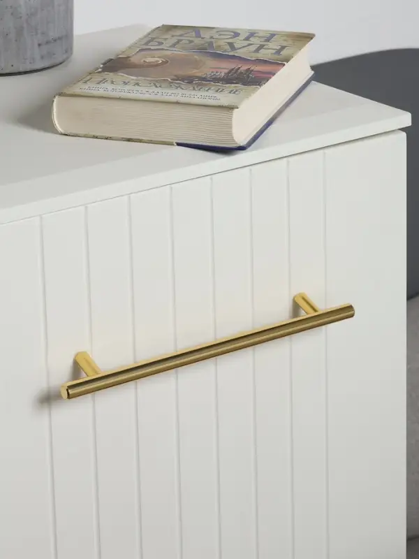 Ручка рейлинг ТУНДРА BISTRO, d=12 мм, м/о 192 мм, цвет золото