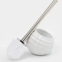 Ерш для унитаза с подставкой керамика "Квадро" белый