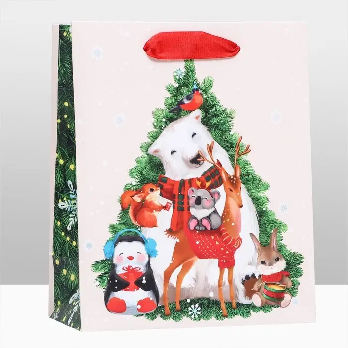 Пакет подарочный «Принимайте поздравления», 18×22.3×10 см