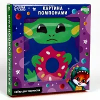Картина помпонами &laquo;Чудик&raquo;, 20&times;20 см
