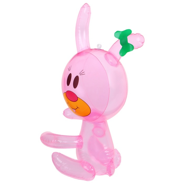 Игрушка надувная «Зайчик», 35 см, цвет розовый