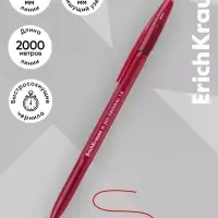 Ручка шариковая ErichKrause R-301 Stick Original, узел 1мм, красная