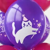 Воздушные шары латексные 14" &laquo;Котики милые&raquo;, набор 50 шт.