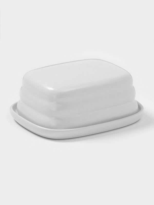 Маслёнка Доляна «Зефир», 16×13,5×5 см, керамика, белая Маслёнка Доляна «Зефир», 16×13,5×5 см, керамика, белая