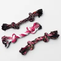Игрушка канатная "2 узла" малая, 20 г, до 20 см, микс цветов