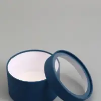 Подарочная коробка морской, завальцованная с окном, 16 х 11 см