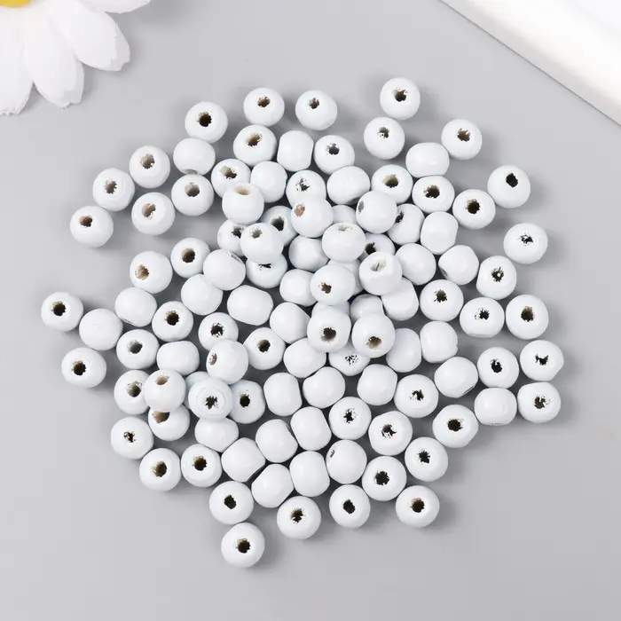 Бусины для творчества дерево «Серебристо-серый», d=0.8 см, набор 20 г Бусины для творчества дерево «Серебристо-серый», d=0.8 см, набор 20 г