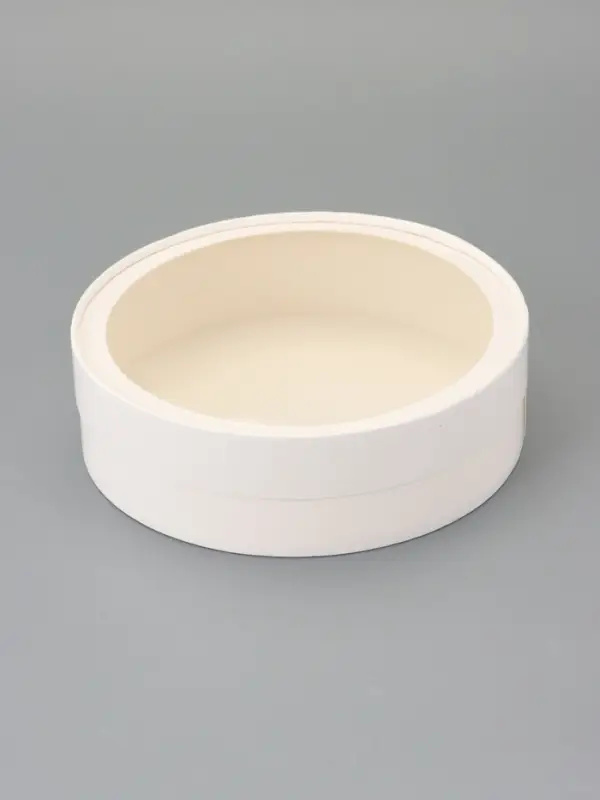 Коробка подарочная круглая с окном, завальцованная, белая, 20×6 см Коробка подарочная круглая с окном, завальцованная, белая, 20×6 см