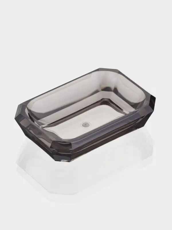 Набор для ванной &laquo;Кристалл&raquo;, 4 предмета, дозатор, 2 стакана, мыльница