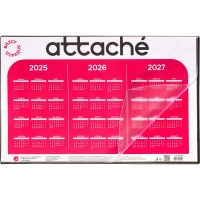 Коврик на стол Attache 59x38см с прозрачным листом календарь на текущий год