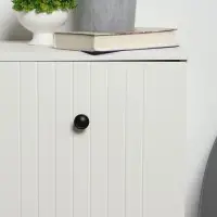 Ручка-кнопка ТУНДРА РК118BL, d=30 мм, черная